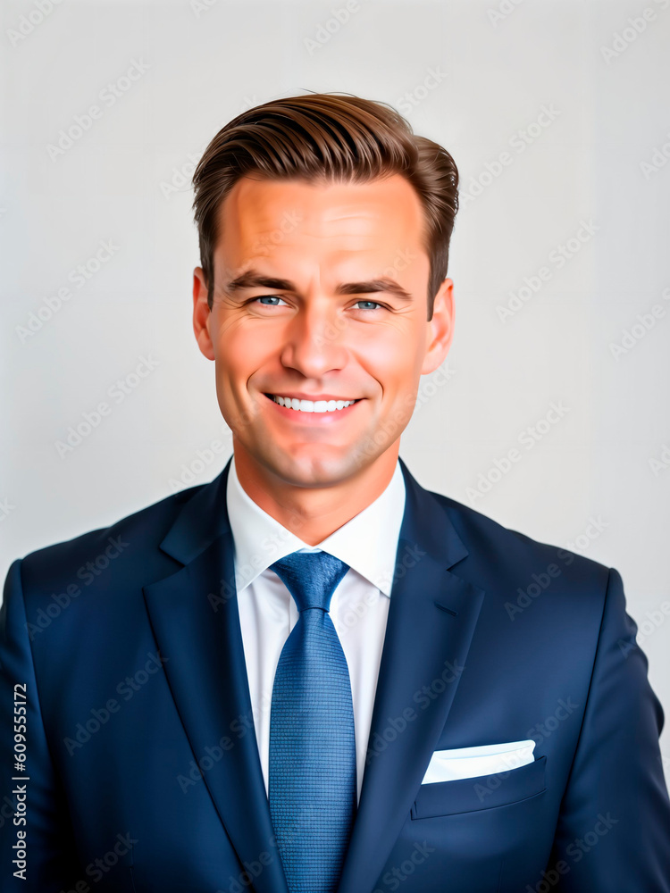 Businessman working in office. Generative AI Businessman working in office. Generative AI