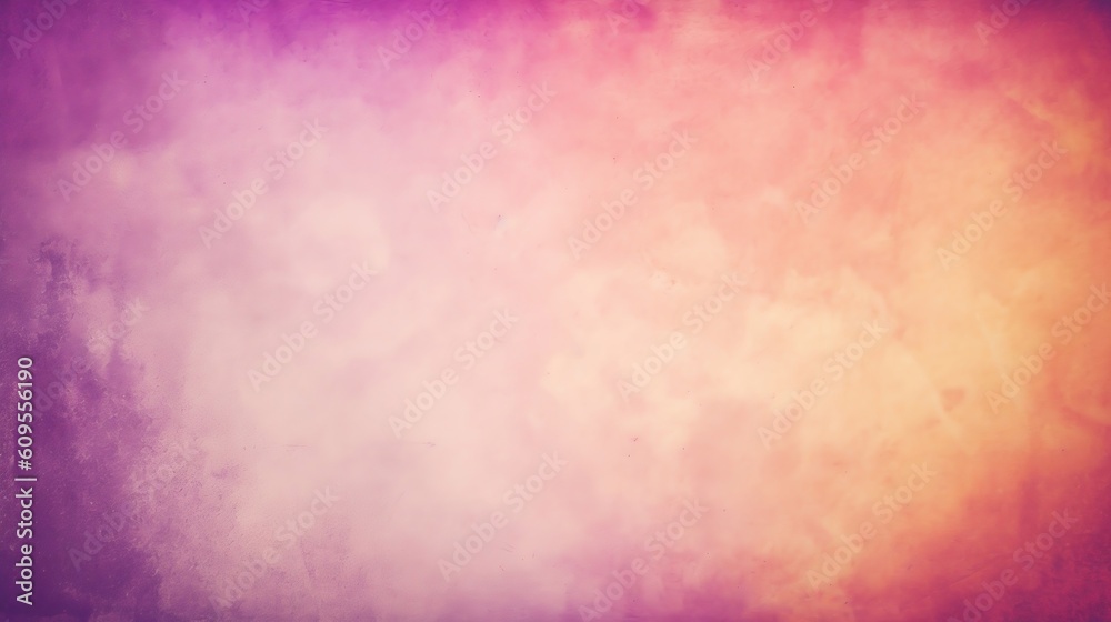Horizontal light pink yellow background for portrait or food photography. Template panoramic studio backdrop. Banner, texture and grunge graphic design. Copy space. Floating frame. Generative ai.