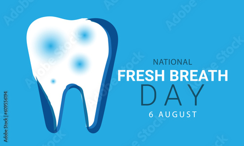 National Fresh breath day. background, banner, card, poster, template. Vector illustration.