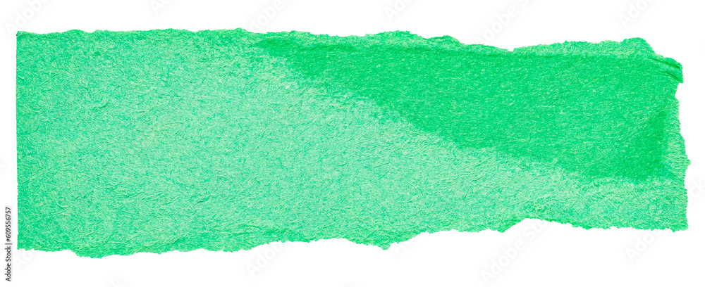 Single piece of isolated green ripped torn blank paper with copy space for text, top view from above on white or transparent background
Single piece of isolated green ripped torn blank paper with copy space for text, top view from above on white or transparent background