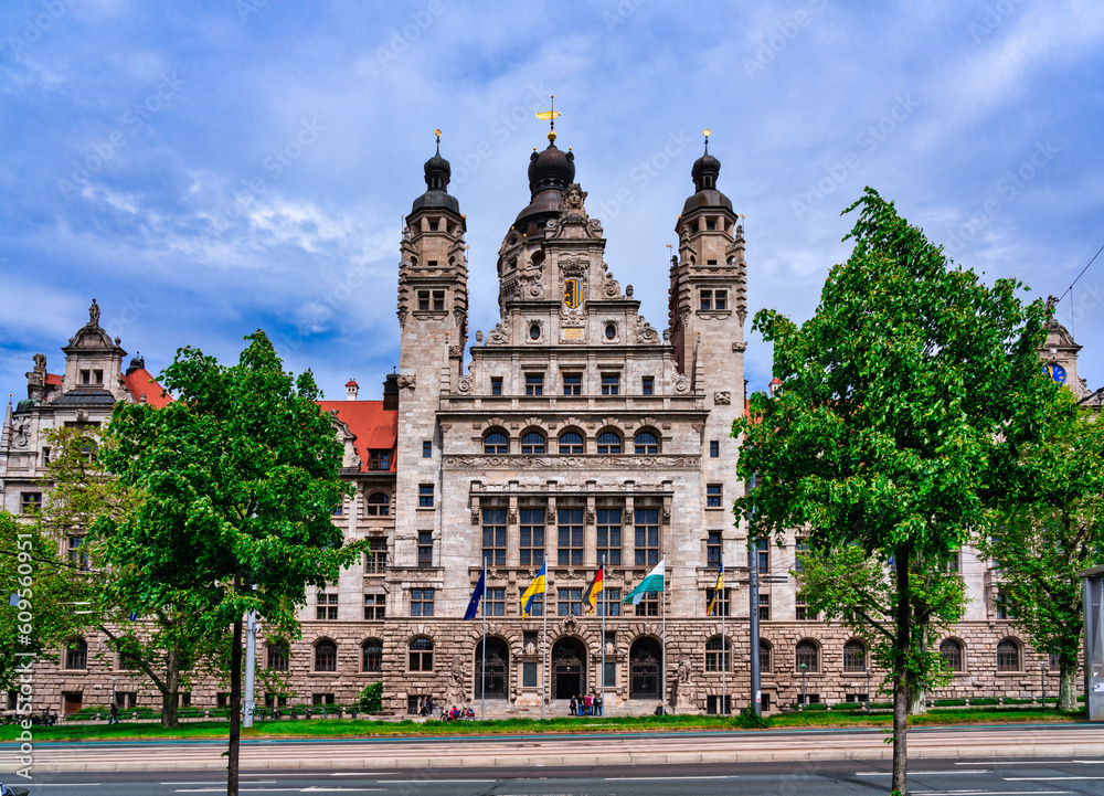 Obraz premium Neues Rathaus Leipzig