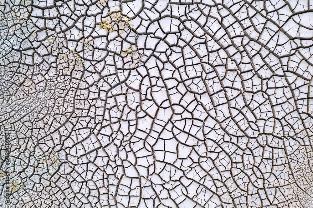 Barren cracked soil land view closeup Barren cracked soil land view closeup