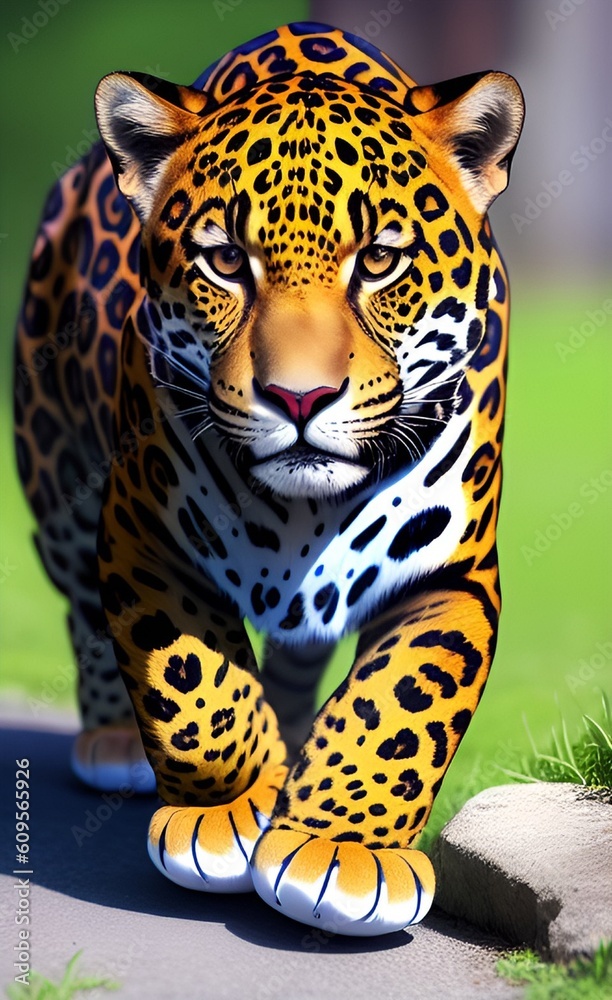 Obraz premium jaguar in the forest