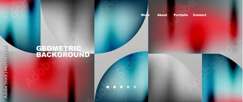 Overlapping circles abstract background template