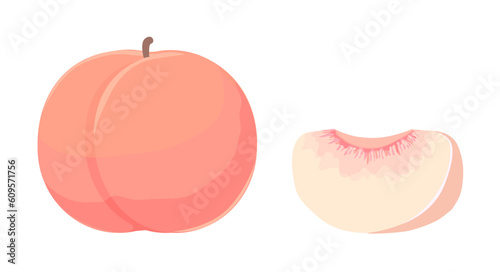 桃のイラスト