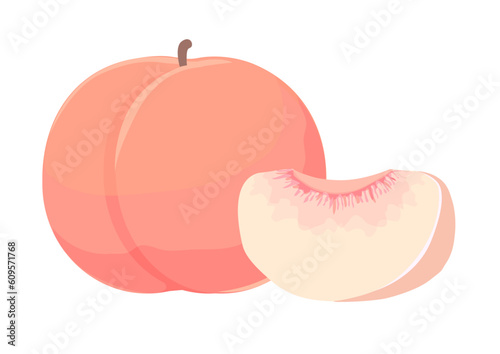 桃のイラスト
