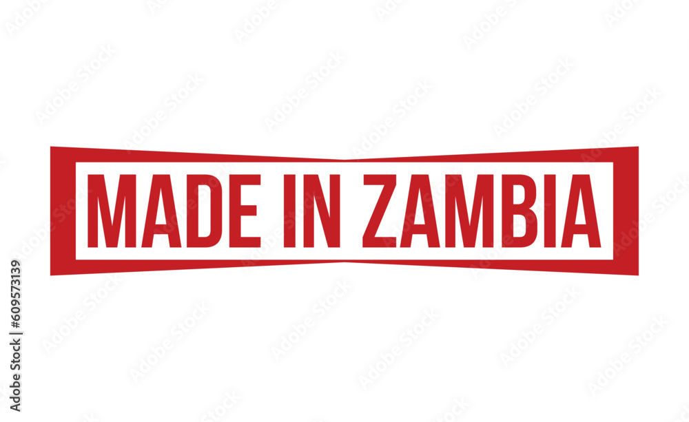 Made in Zambia stamp red rubber stamp on white background. Made in Zambia stamp sign. Made in Zambia stamp. Made in Zambia stamp red rubber stamp on white background. Made in Zambia stamp sign. Made in Zambia stamp.