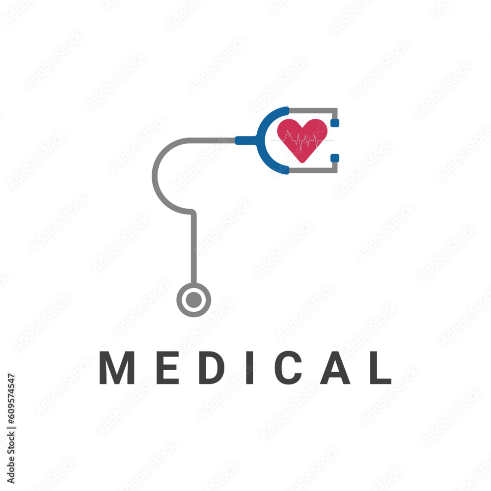 Medical Stethoscope Logo Template Design Medical Stethoscope Logo Template Design