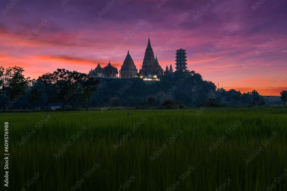 Wat Tham Suea in the province of Kanchanaburi, Thailand