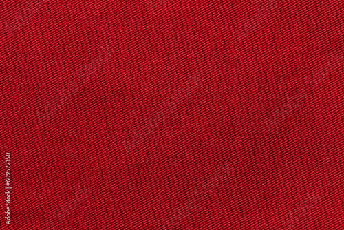 Red color fabric cloth polyester texture and textile background.