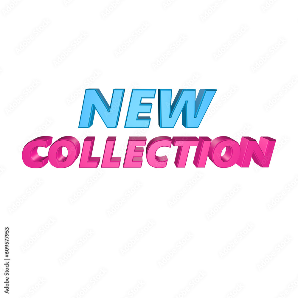 New Collection 3d rendering png for advertising New Collection 3d rendering png for advertising