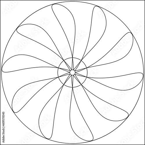 Geometric Coloring Page M_2204170