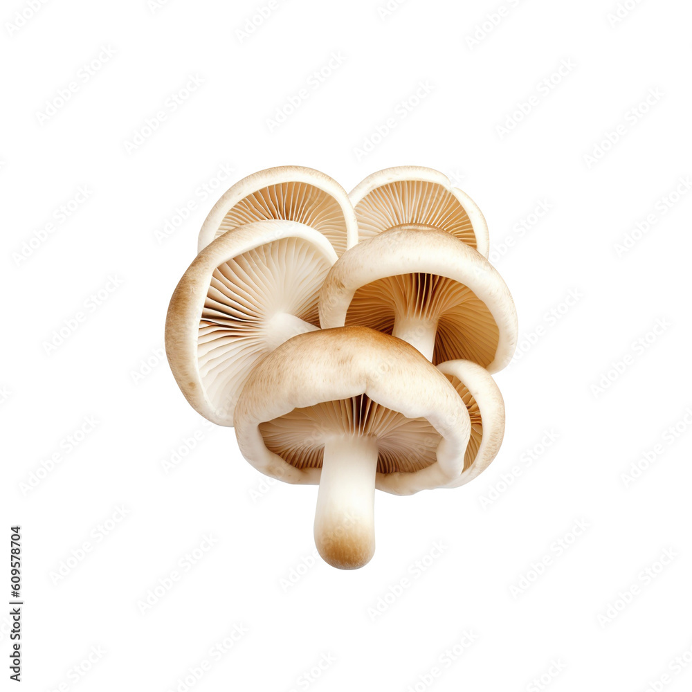 mushrooms isolated on white background generative ai, clipping path, png file mushrooms isolated on white background generative ai, clipping path, png file