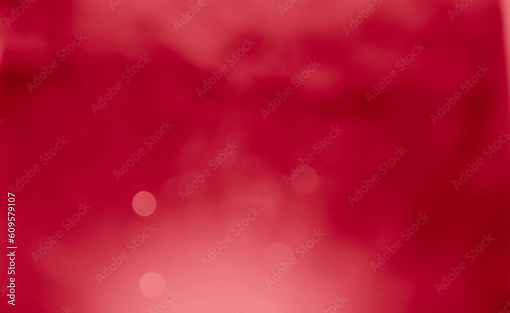 Abstract red glitter blurred light background. Magic light effect wall theme.