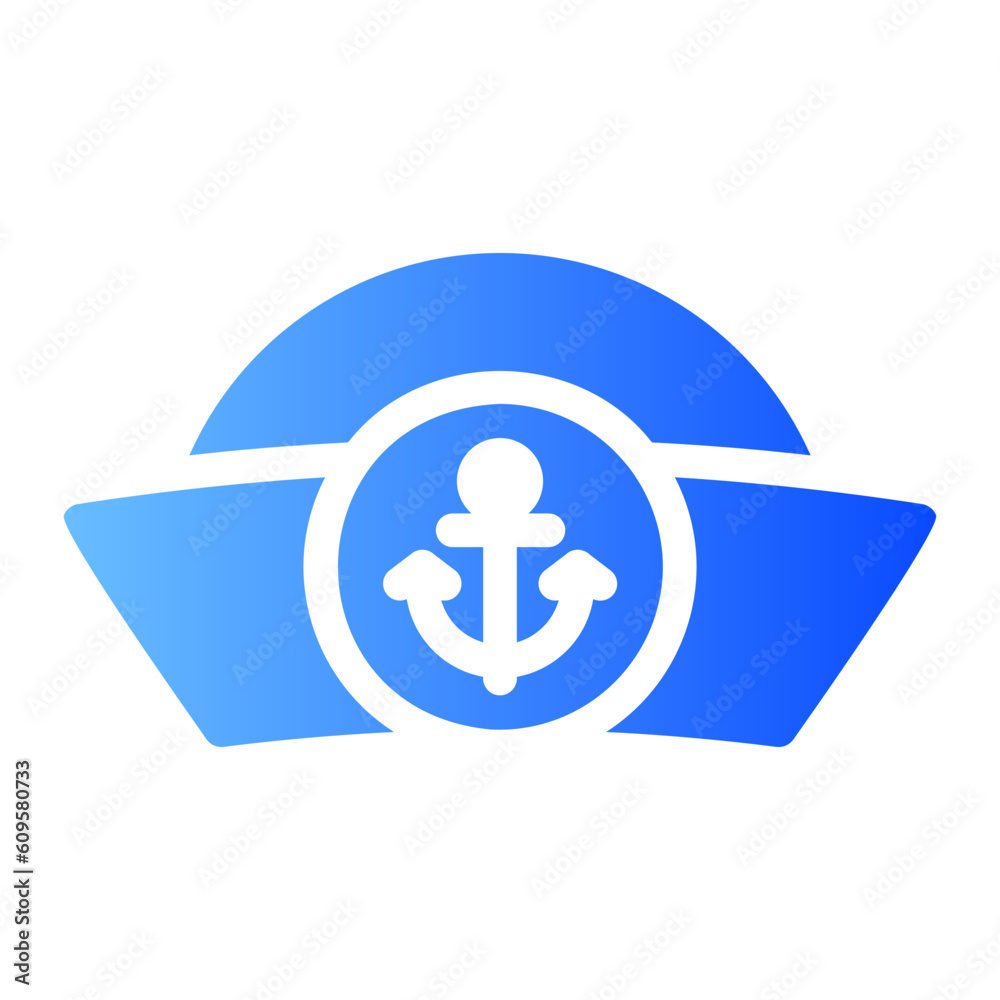 sailor hat gradient icon sailor hat gradient icon