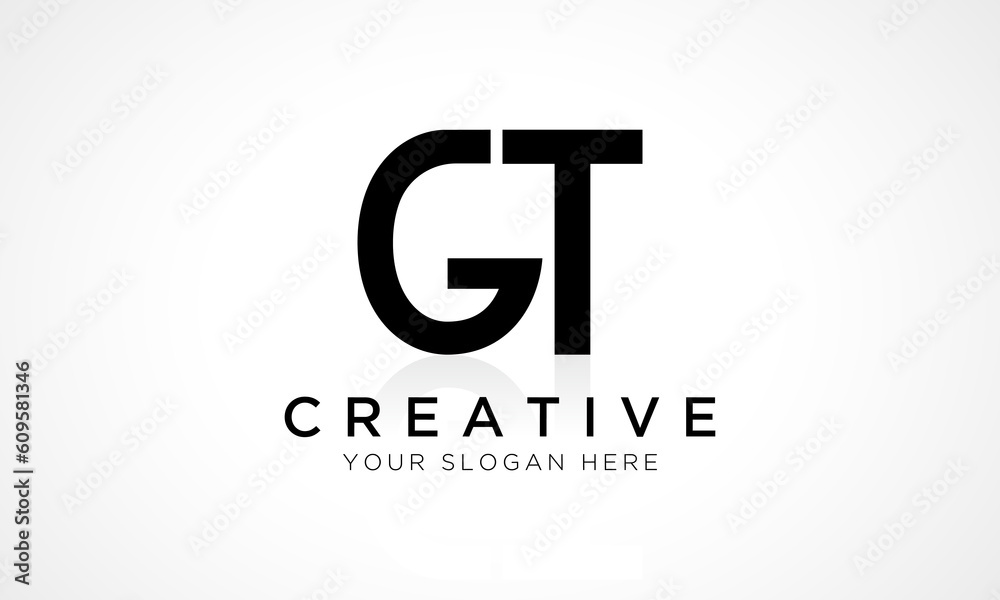 GT Letter Logo Design Vector Template. Alphabet Initial Letter GT Logo Design With Glossy Reflection Business Illustration. GT Letter Logo Design Vector Template. Alphabet Initial Letter GT Logo Design With Glossy Reflection Business Illustration.