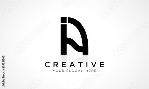 Vászonkép IA Letter Logo Design Vector Template