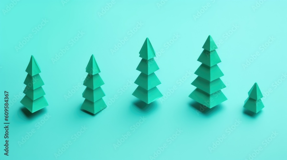 Fototapeta premium Festive Christmas design. Modern abstract minimal poster, social media banner. Background minimalism art design. cover for cards, flyers, advertising brochures. generative ai