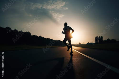Morning Run: Athlete's Daily Routine on the Road