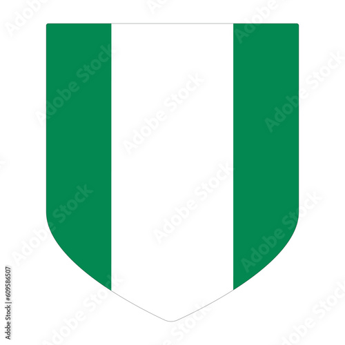 Nigerian flag. Flag of Nigeria in design shape Free Download Nigerian flag. Flag of Nigeria in design shape - GFXLoad