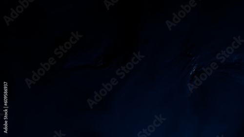 dark blue gradient bio shapes relief - abstract 3D illustration