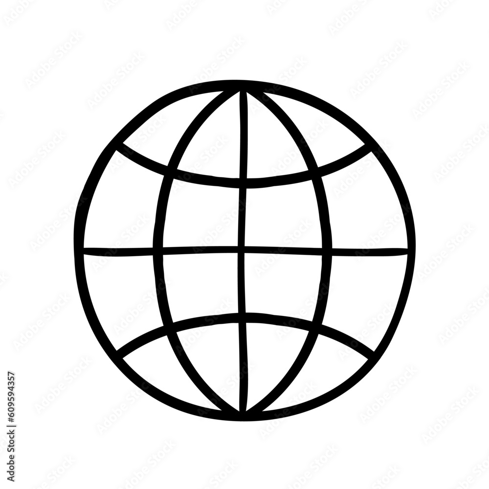 Earth planet icon representing the planet Earth, our home in the vast universe. Vector black icon Earth planet icon representing the planet Earth, our home in the vast universe. Vector black icon