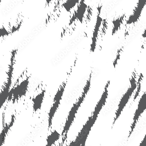 Monochrome Abstract Zebra textured Seamless Pattern
