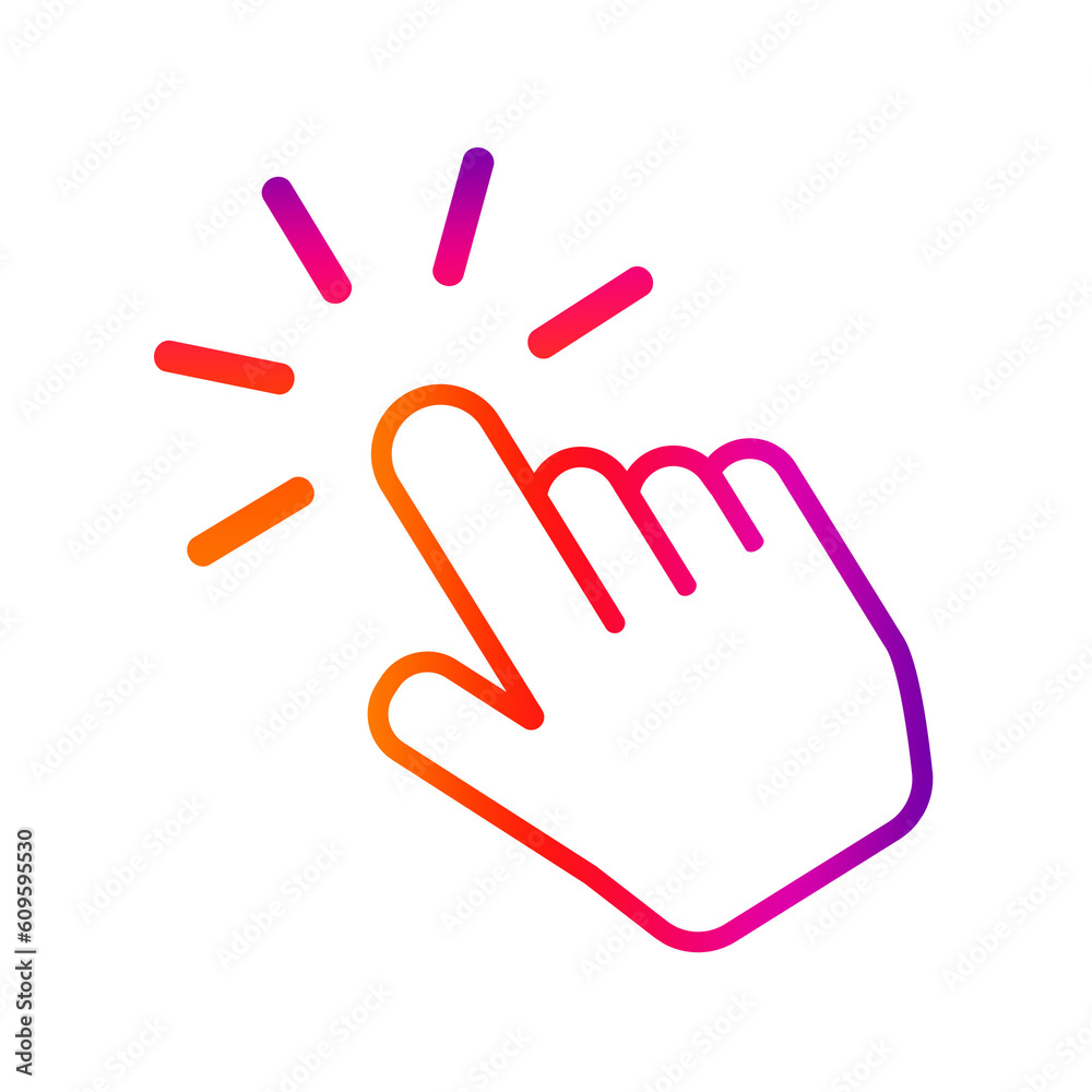 illustration finger hand cursor icon for click symbol instagram illustration finger hand cursor icon for click symbol instagram