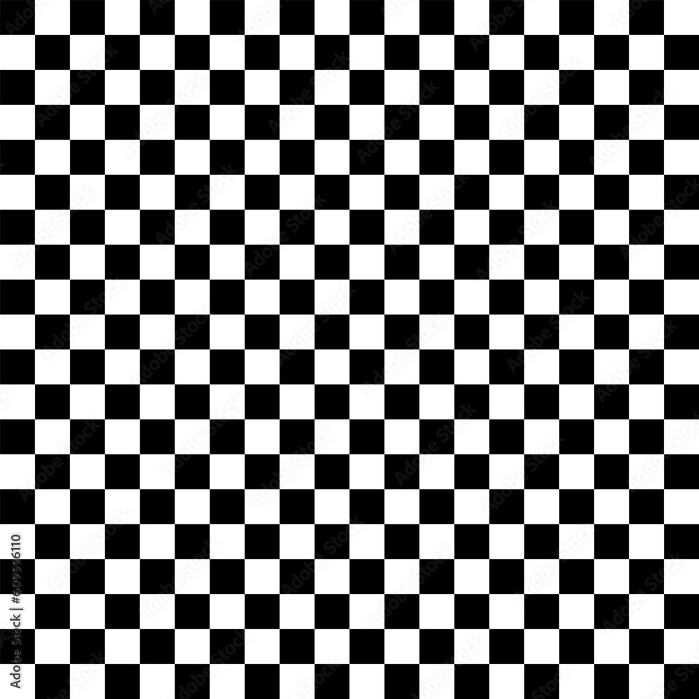 Checkered pattern. Black and white checkered seamless background. Vector illustration Checkered pattern. Black and white checkered seamless background. Vector illustration