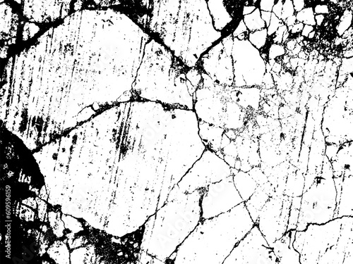 crack ground for abstract background on white background