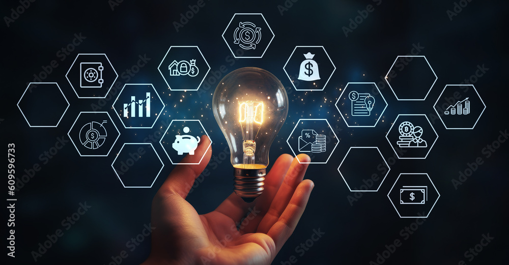 Assets management concept, Business investment banking payment technology concept on virtual screen Assets management concept, Business investment banking payment technology concept on virtual screen