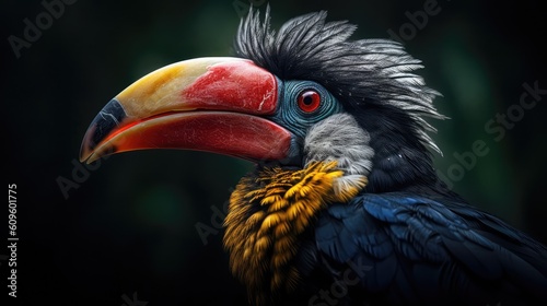 close up portrait of a Toucan Barbet in nature © Photo And Art Panda