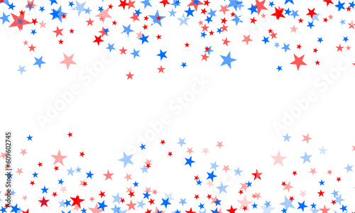 falling stars 4th of july border background red blue white falling particles wallpaper isolated 