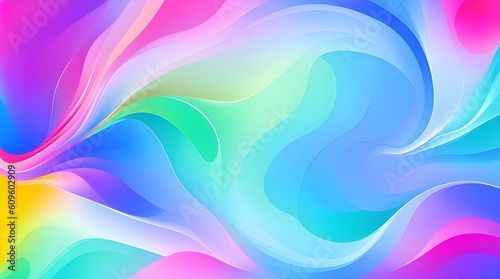 Illustration of an abstract pastel background in soft  soothing colours. Generative AI