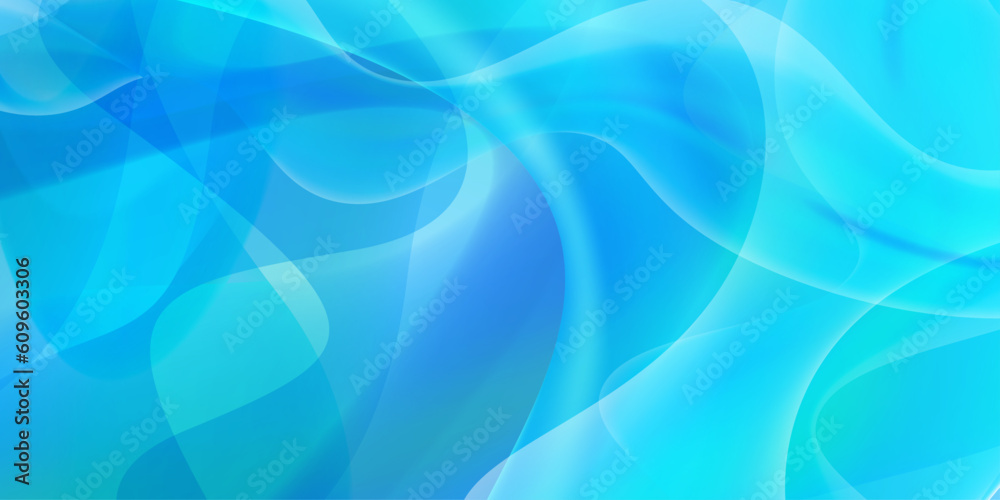 ブルーのウェーブ背景　青い流線の背景素材