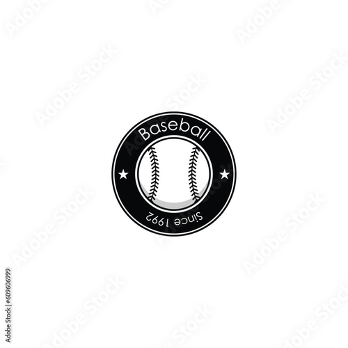 Baseball logo isolated vector graphics