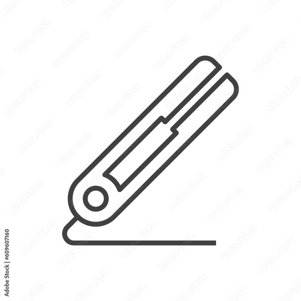 Hair Iron Icon - Hair Straightener Icon