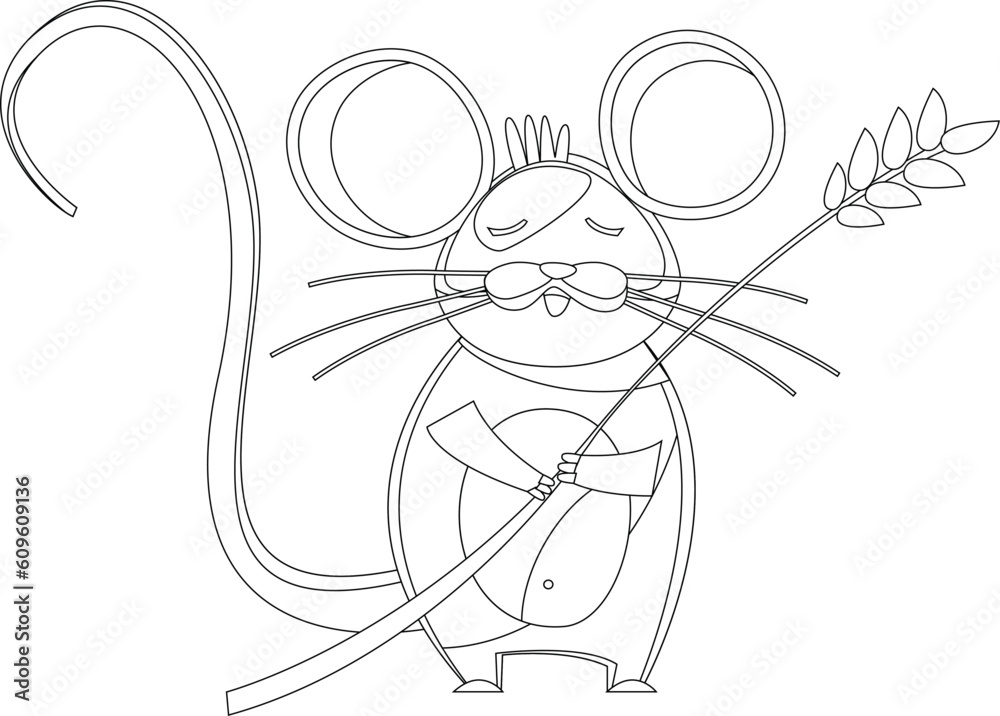 Cartoon farm animal mouse rat vector graphic Cartoon farm animal mouse rat vector graphic