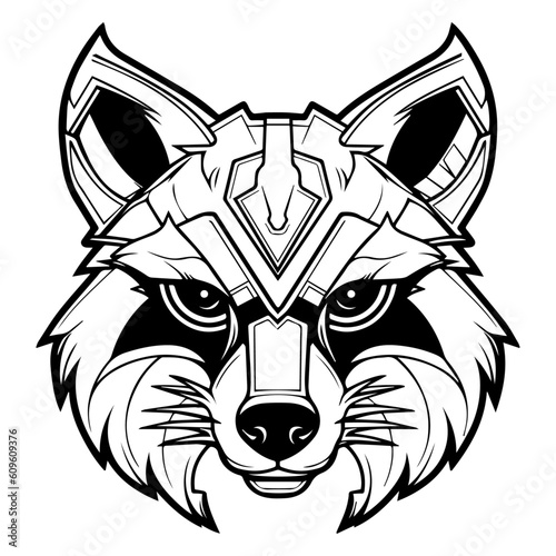 Unleashing the future: Behold the captivating meld of nature and technology in the enigmatic cyborg raccoon head