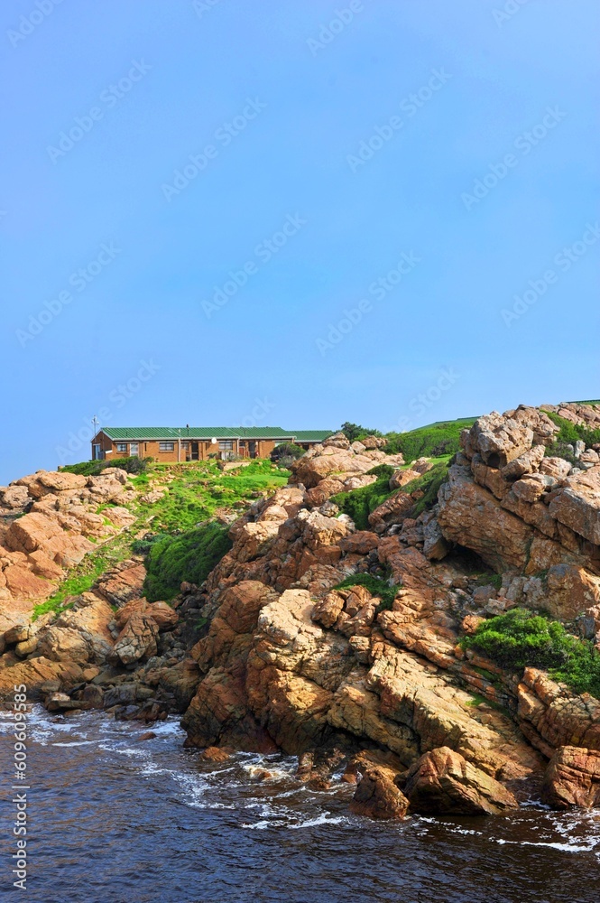 small village close to a cliff. Cape Town, South Africa