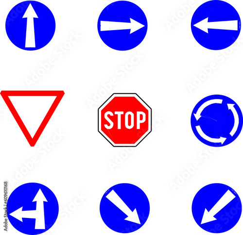 Free Download Vector illustration sketch of road sign symbol for hospital and building - GFXLoad