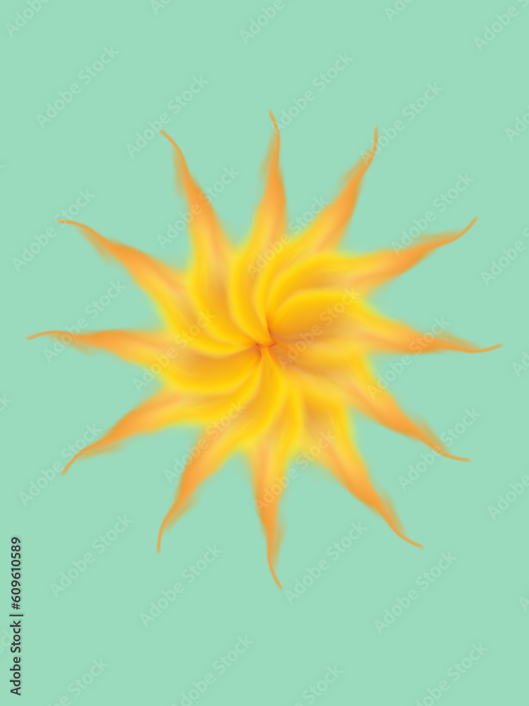 Naklejka premium 夏の太陽