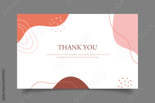thanks you modern card template design