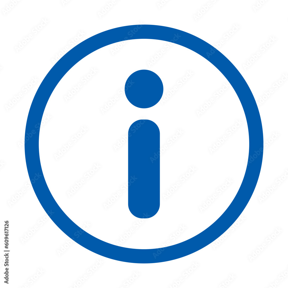 Blue information icon. Guidance sign. Vector. Blue information icon. Guidance sign. Vector.