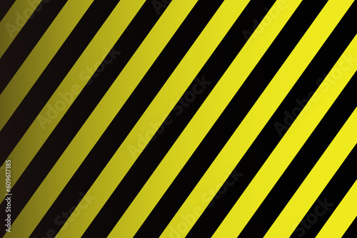 Dark yellow and black attention stripes background. Vector.