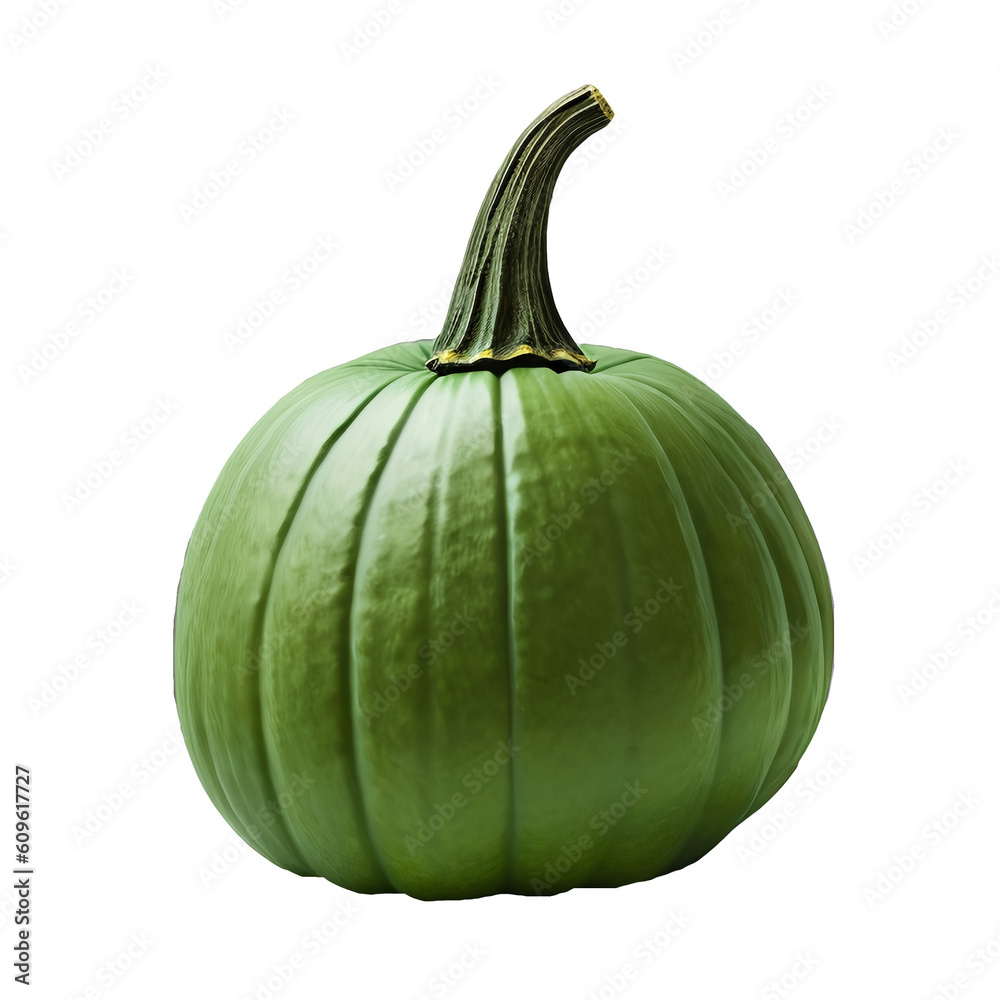 realistic pumpkin on transparent background created with generative AI realistic pumpkin on transparent background created with generative AI