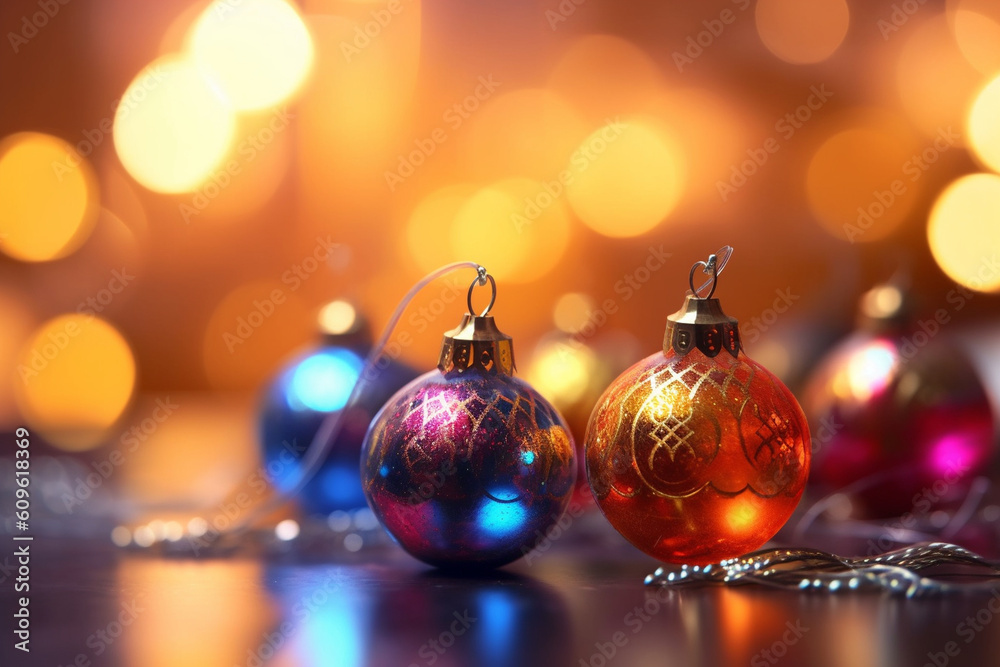 Vibrant Islamic New Year decorations against a bokeh background, Islamic New Year, bokeh Generative AI Vibrant Islamic New Year decorations against a bokeh background, Islamic New Year, bokeh Generative AI