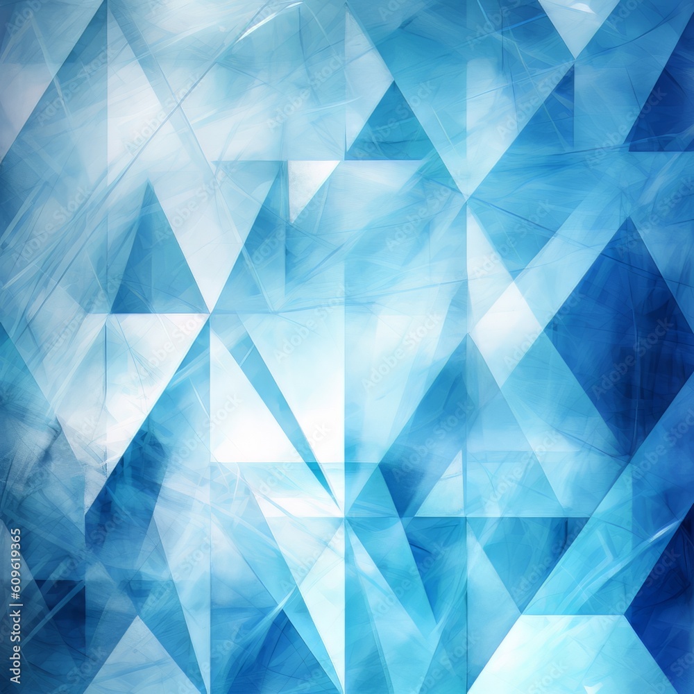 Obraz premium Background abstract blue and white triangle