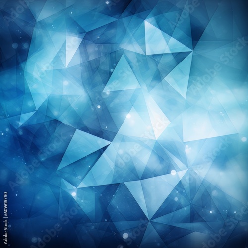 Background abstract blue and white triangle