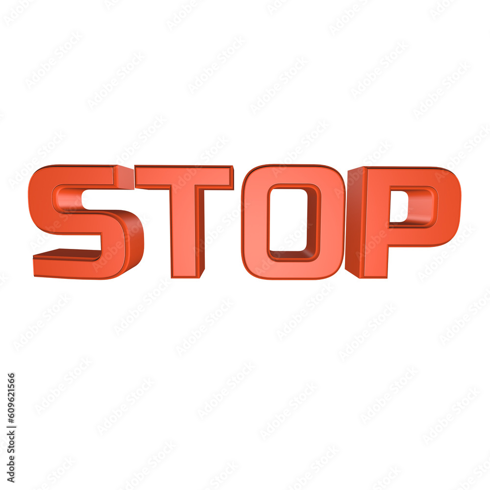 Stop sign 3d rendering design Stop sign 3d rendering design